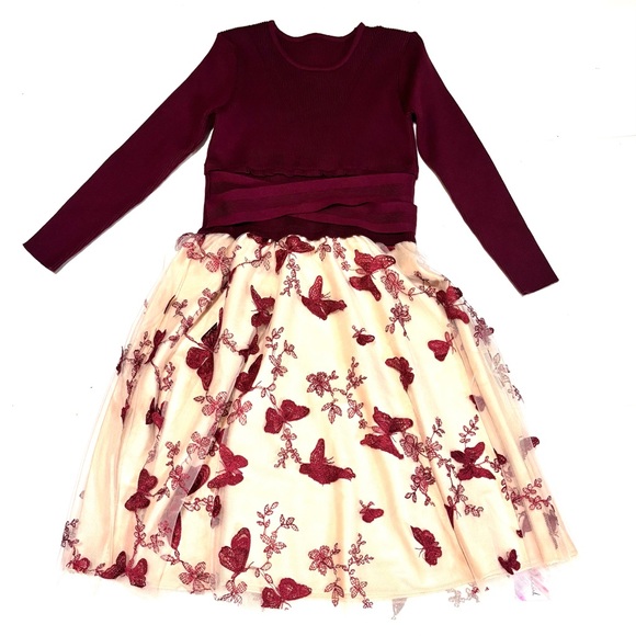 Chicwish Cream and Red Floral A-Line Dress - Picture 6 of 16